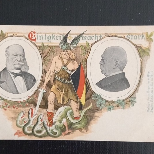 Einigkeit Macht Stark Deutsche Flagge Schwert Schlangen 0134 Ga E