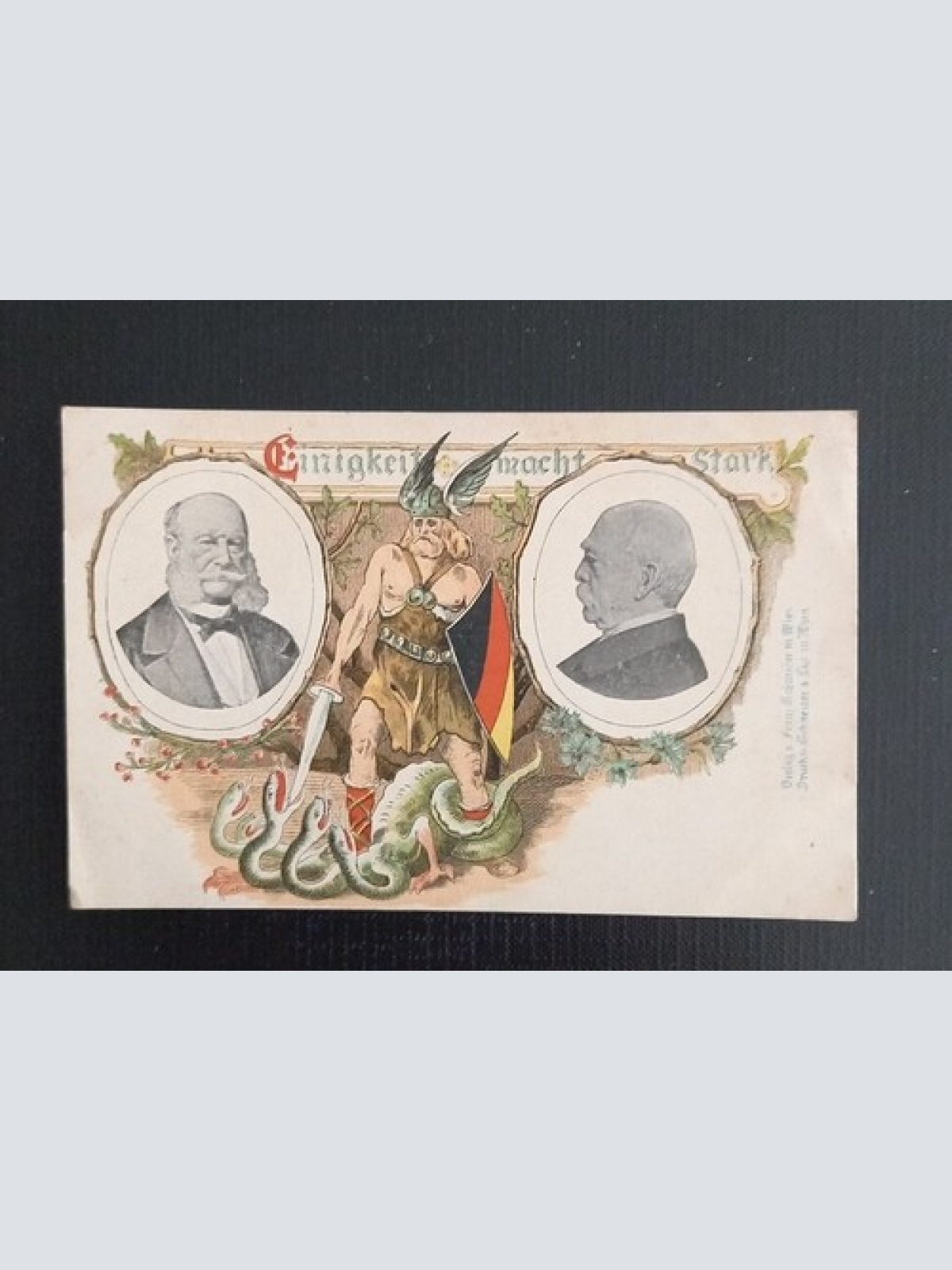 Einigkeit Macht Stark Deutsche Flagge Schwert Schlangen 0134 Ga E