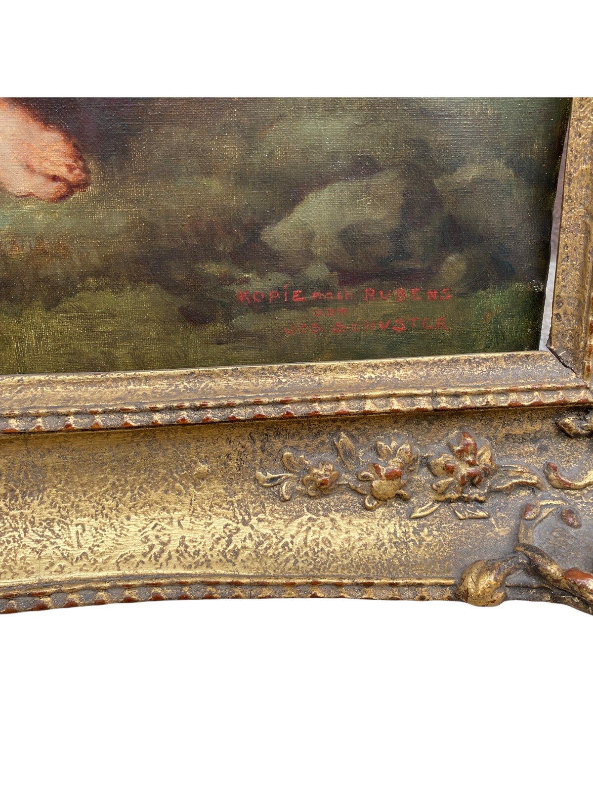 Kopie Nach Rubens Jos. Schuster 1 Hälfte 20. Jhdt. gerahmt ca. 92x70 Öl/Leine