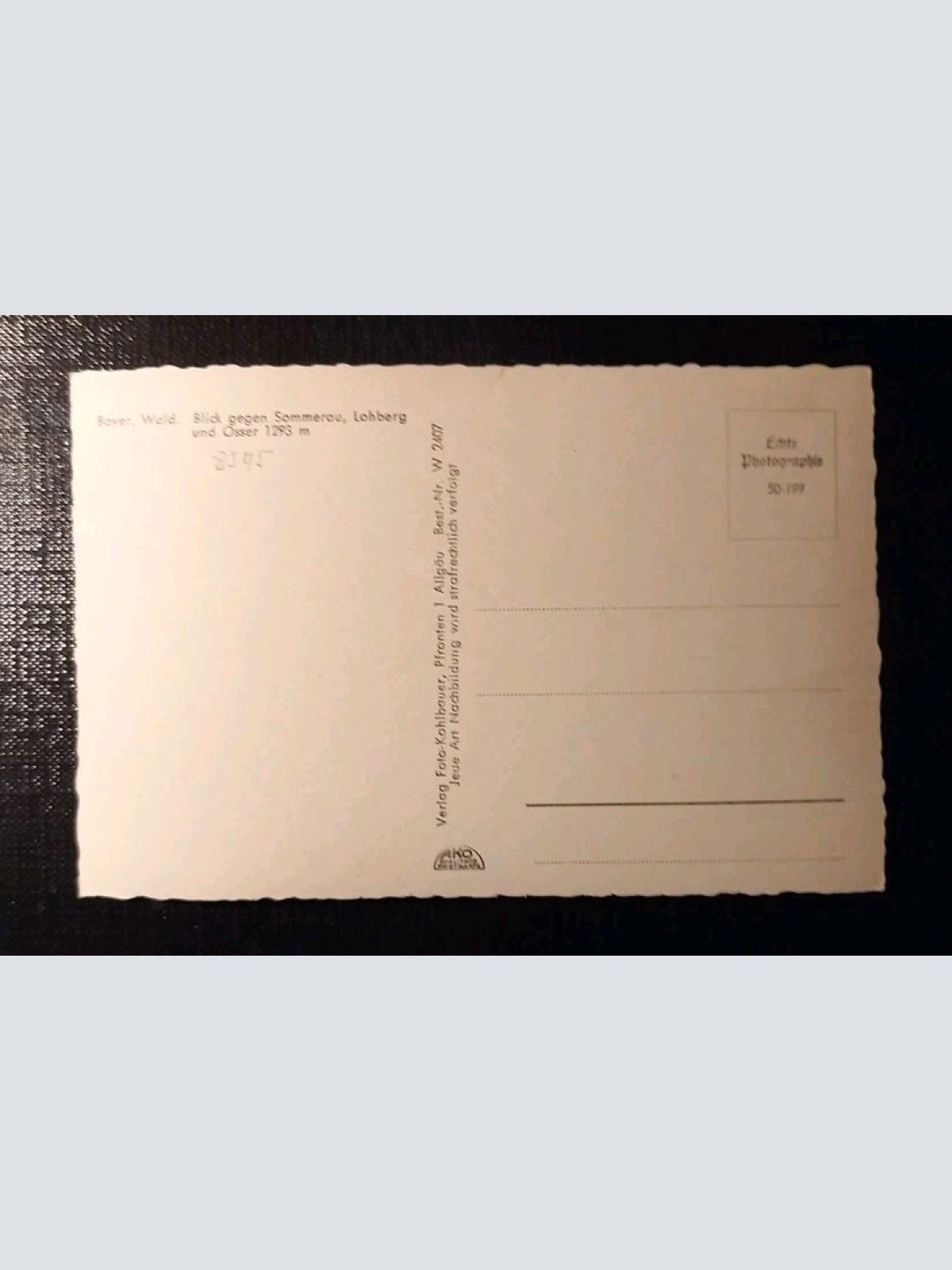 Bayer.Wald Sommerau Lohberg Und Osser 180283 H Gr