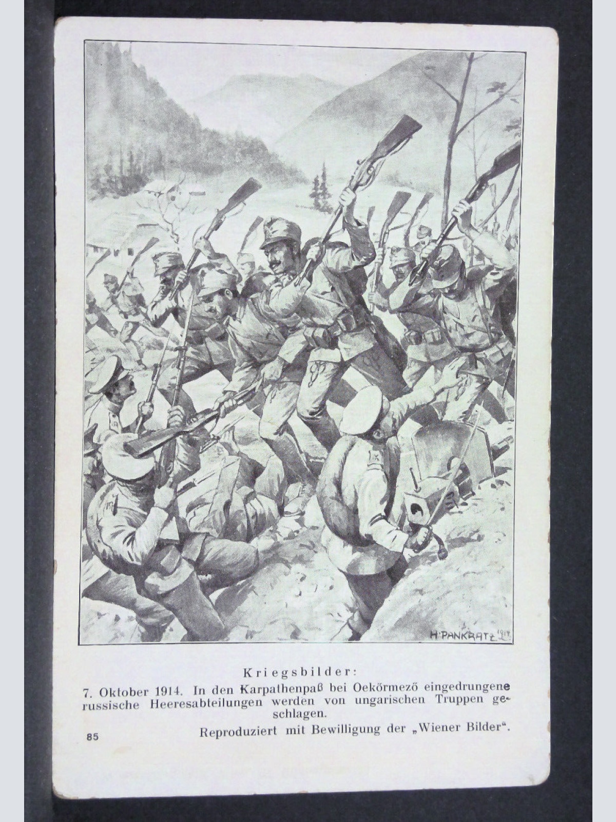 Kriegsbilder Kapathenpaß 1914 Österreichische Armee JW 165461