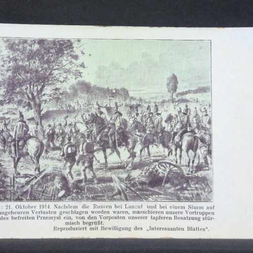 Kriegsbilder 1914 Vortruppen in die Westfront Österreichische Armee JW 165464