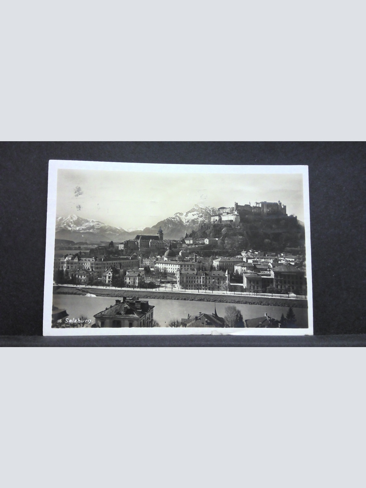 Salzburg Stadtansicht Hohensalzburg Berge Salzach JW 5611