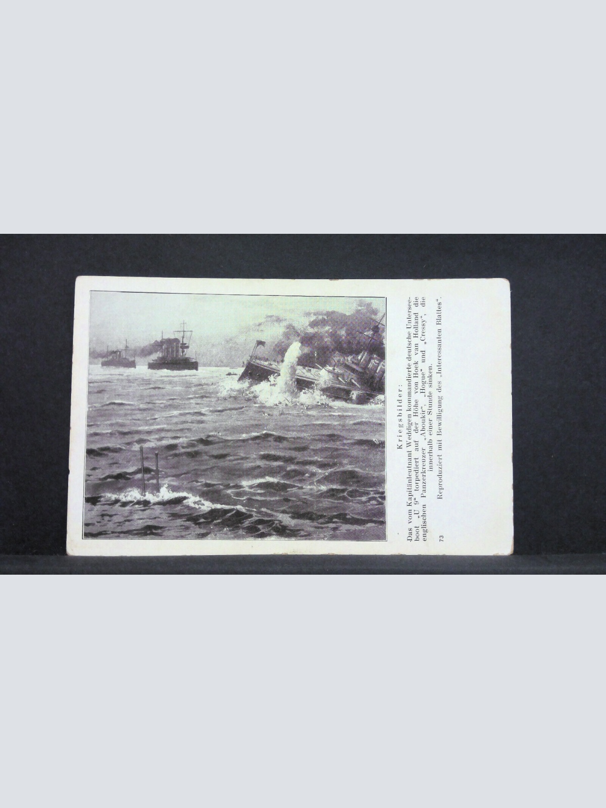 Kriegsbilder Seeschlacht Schiffe Österreichische Armee JW 165458