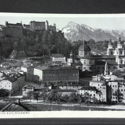 Salzburg bei Nacht Festung Berge JW 165585