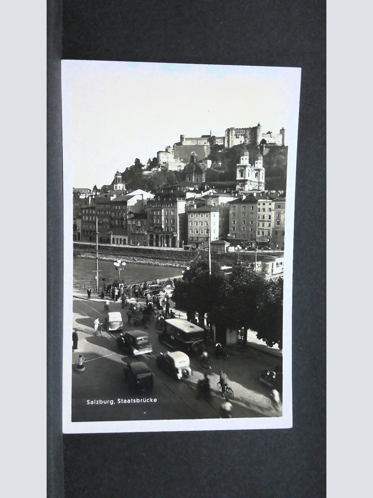 Salzburg Staatsbrücke Salzach Festung Automobile JW 165575
