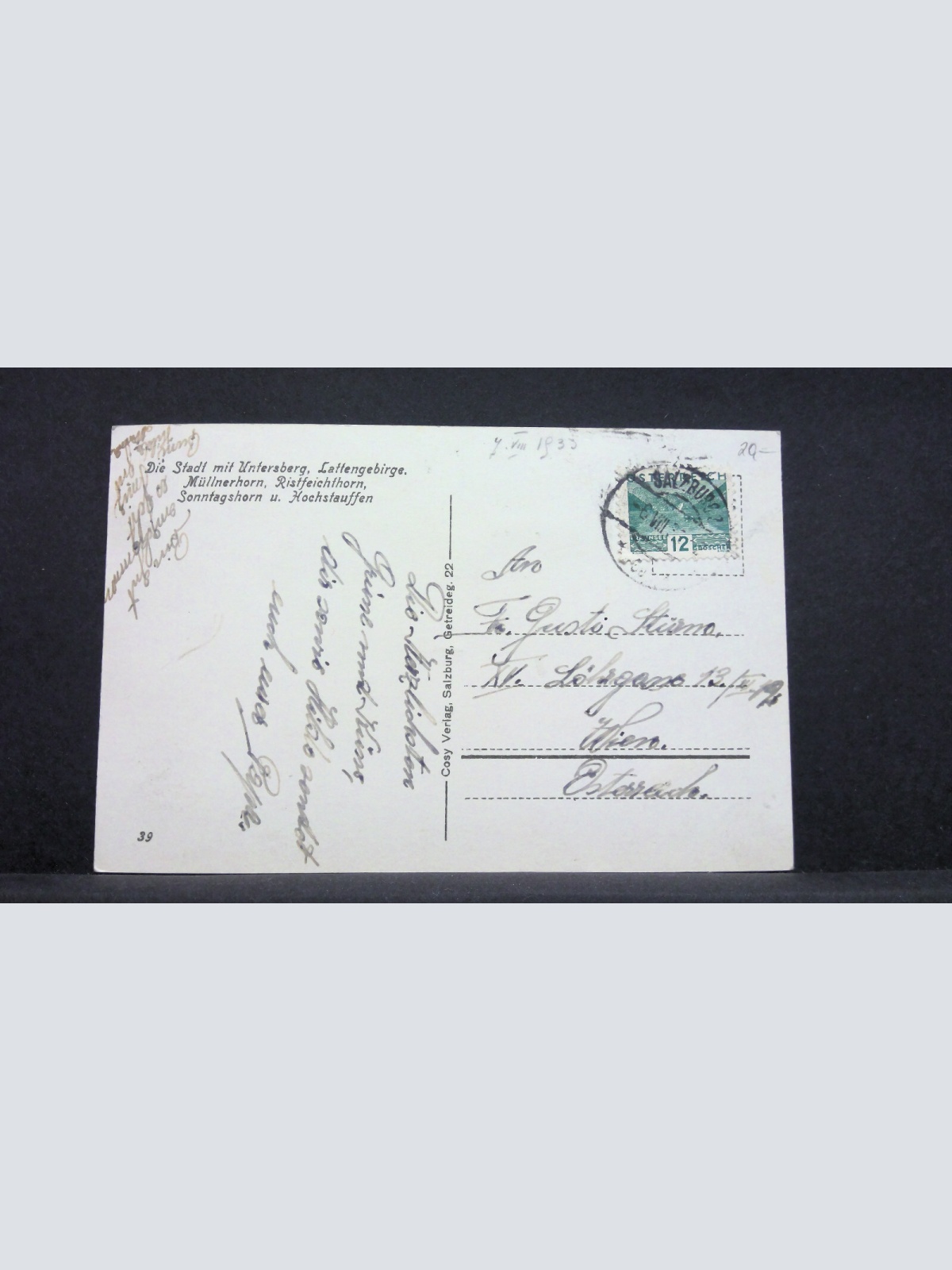 Salzburg mit Untersberg Lattengebirge Müllnerhorn Sonntagshorn JW 830148