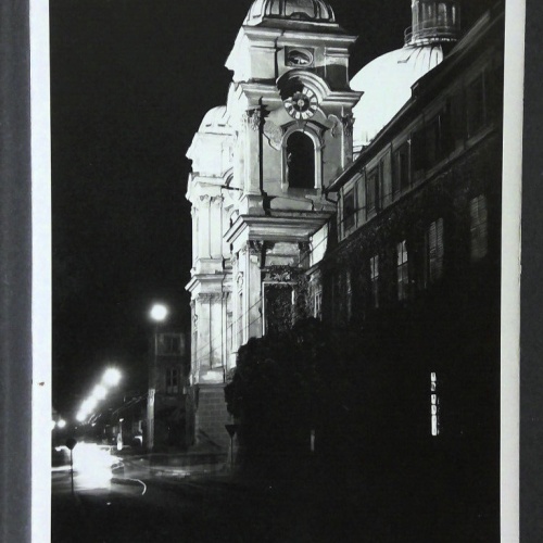 Salzburg Dreifaltigkeitskirche bei Nacht JW 6391