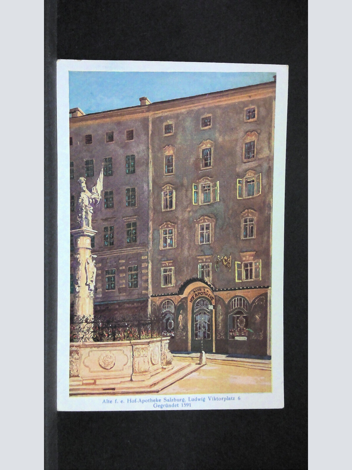 Alte Hofapotheke Salzburg Ludwig Viktorplatz 6 Zeichnung JW 4351