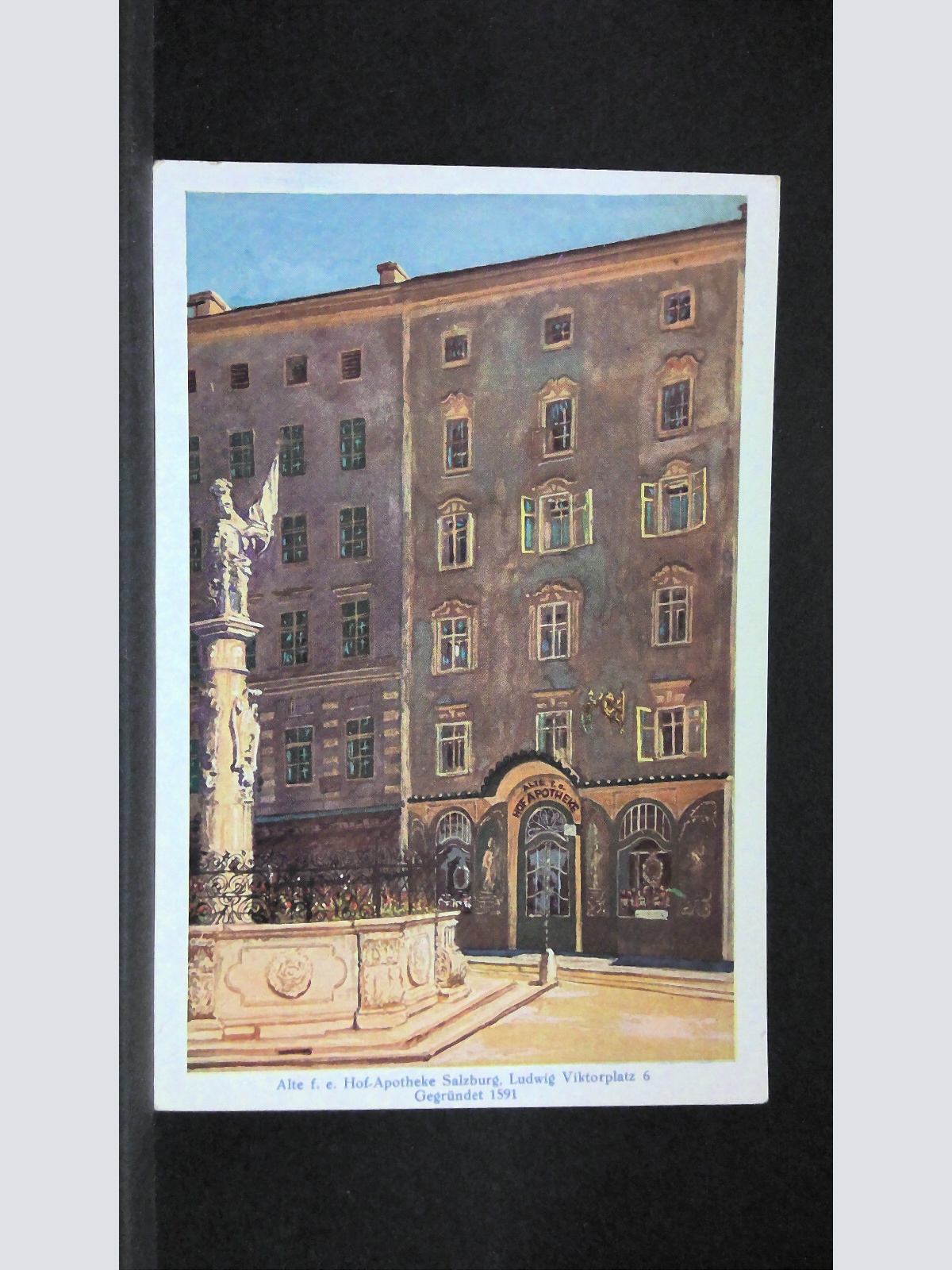Alte Hofapotheke Salzburg Ludwig Viktorplatz 6 Zeichnung JW 4351