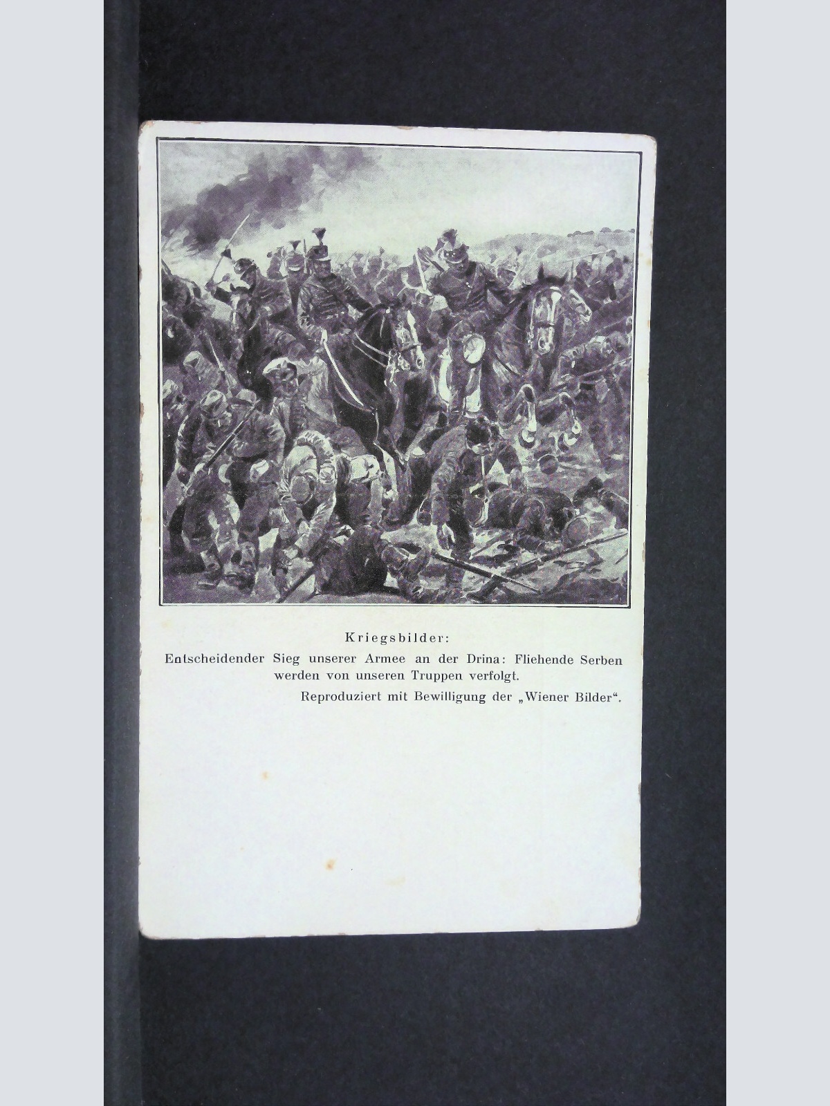 Kriegsbilder Sieg bei Drina Österreichische Armee JW 165444