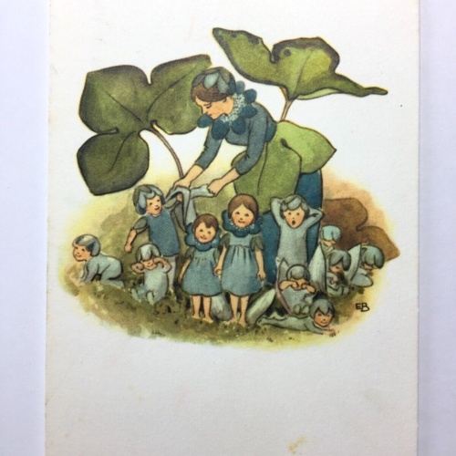 Blasippsfamiljen (E. Belskow) - Pflanzen/Blumen-Familie - Künstlerkarte 40203 TH