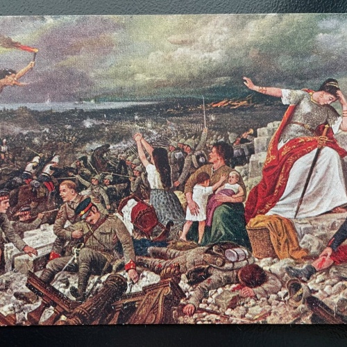 Europa trauert Schlachtfeld Versehrte Soldaten Uniform Militär Krieg 402481 WKI