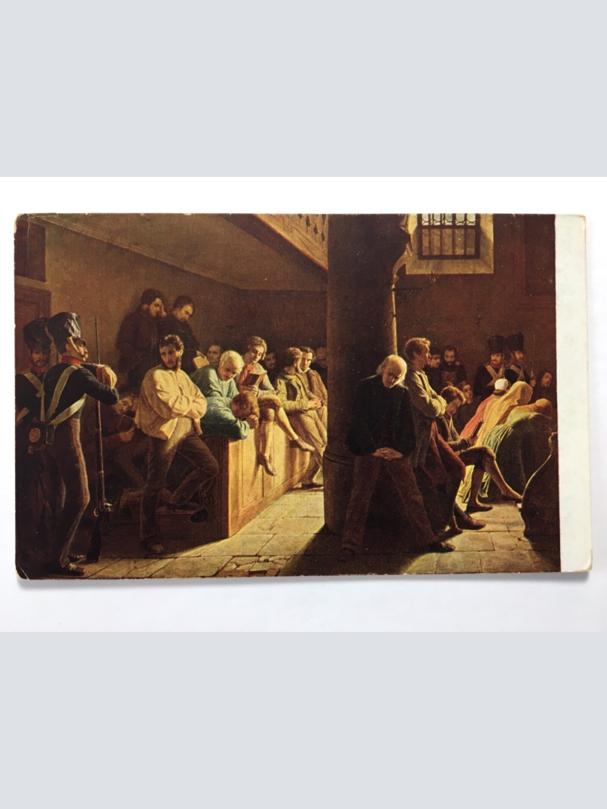 Verbrecher in der Kirche (W. Heine) - Künstlerkarte 40206 TH