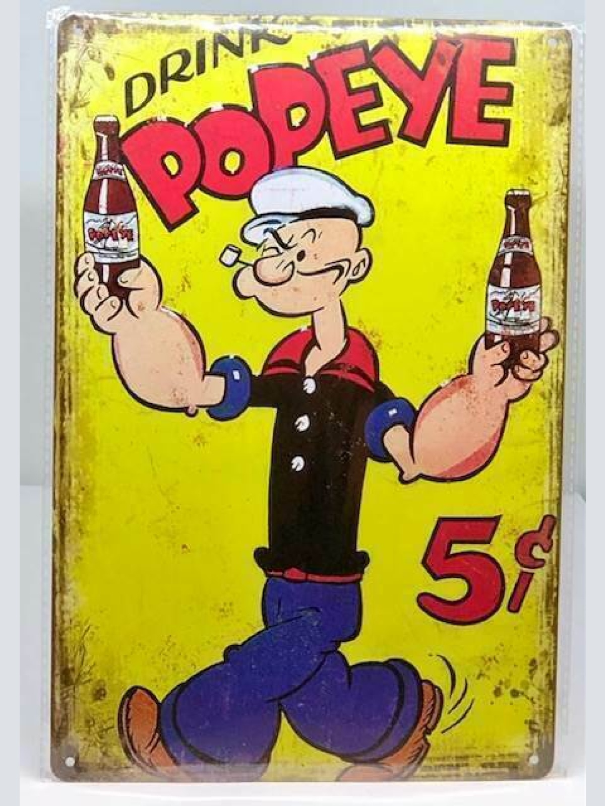 Nostalgie Nostalgie Retro Schild "POPEYE Drink" 30x20 12026