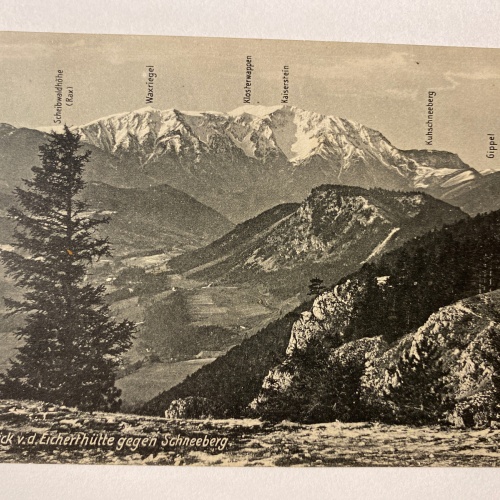 Ausblick v.d. Eicherthütte gegen Schneeberg 410051 AH