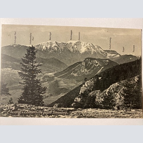 Ausblick v.d. Eicherthütte gegen Schneeberg 410051 AH