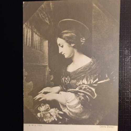 Frau am Klavier, Carlo Dolci 402807 gr C