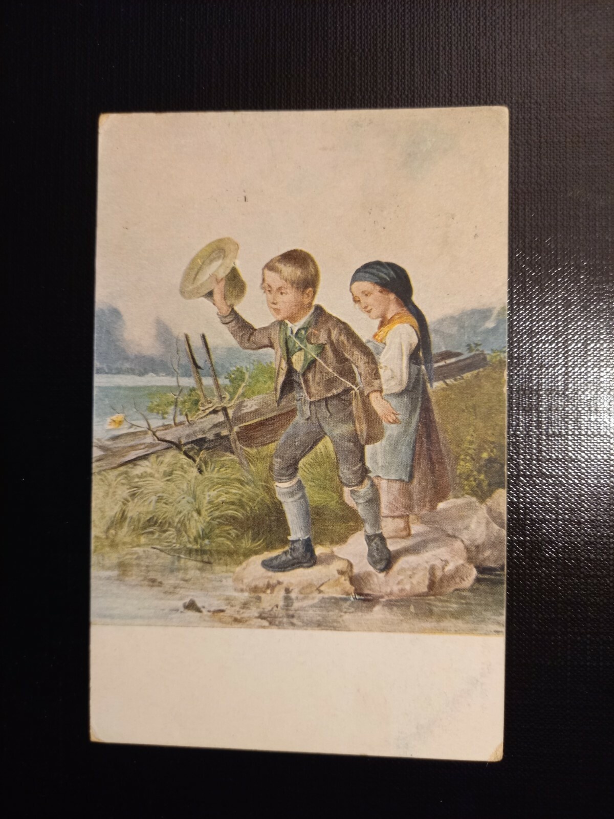 Mädchen und Bub - Glückwunschkarte 402292 gr