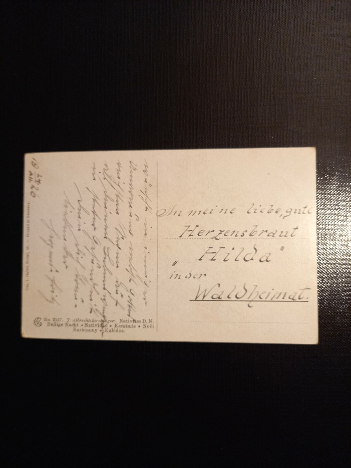 Gesegnete Weihnachten - Jesuskind - Glückwunschkarte 402295 gr