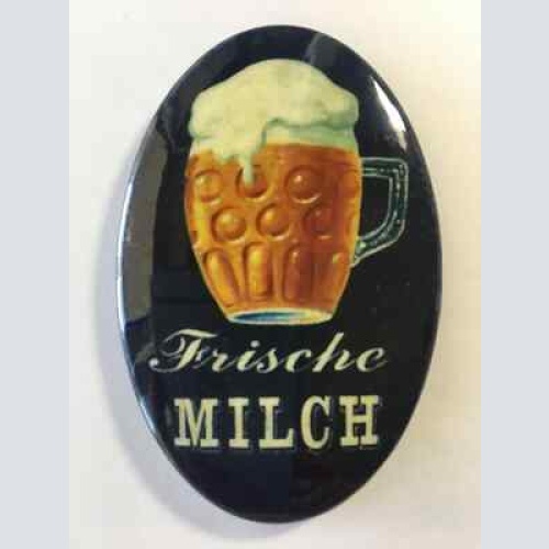 Nostalgie flaschenöffner magnet frische milch bierglas