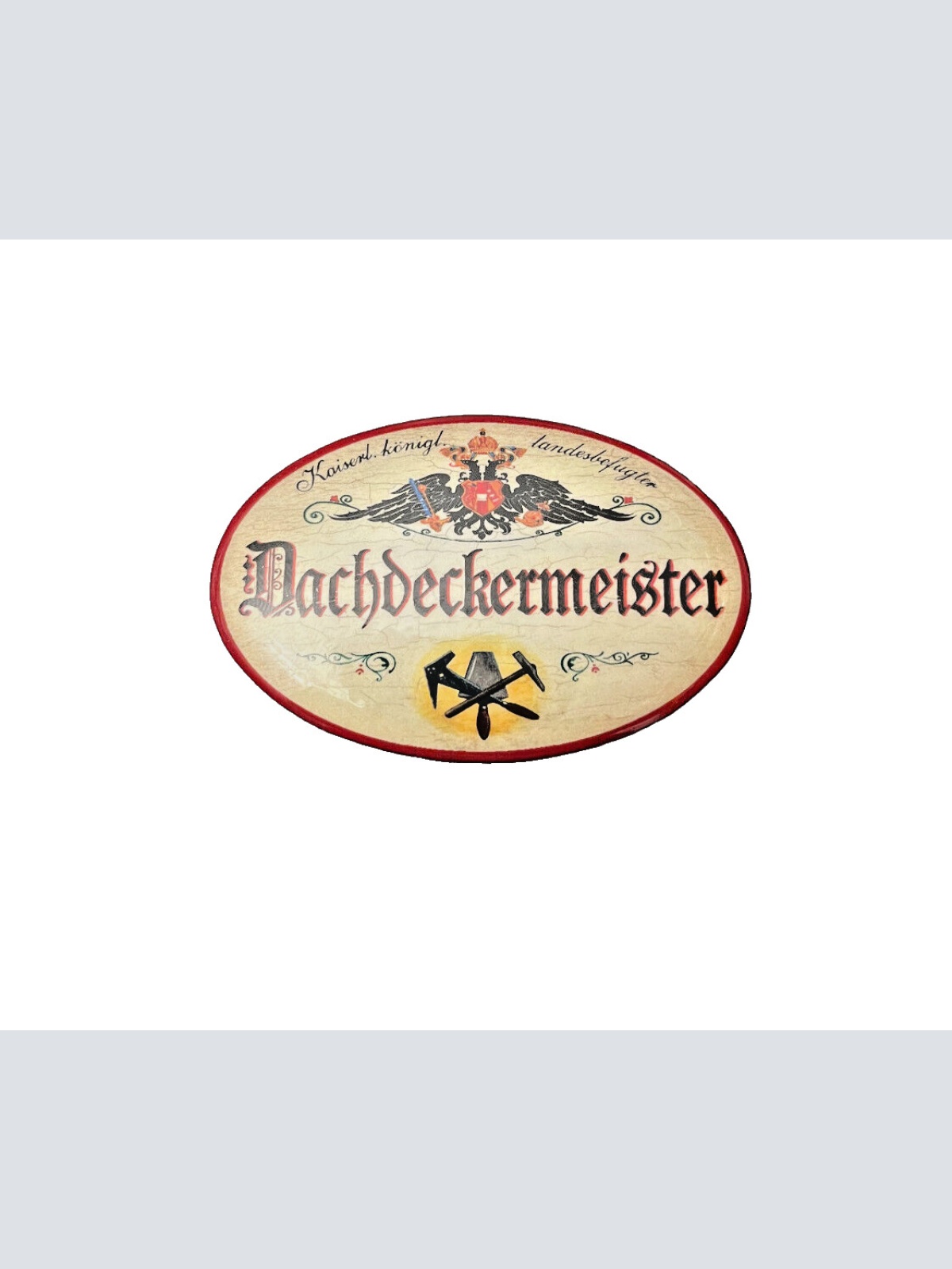 K&K Nostalgie Flaschenöffner Magnet Dachdeckermeister 7x4,5cm