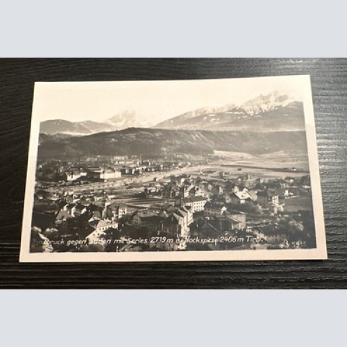 Ansichtskarte - Innsbruck gegen Süden mit Serles und Nockspitze 6345896 J