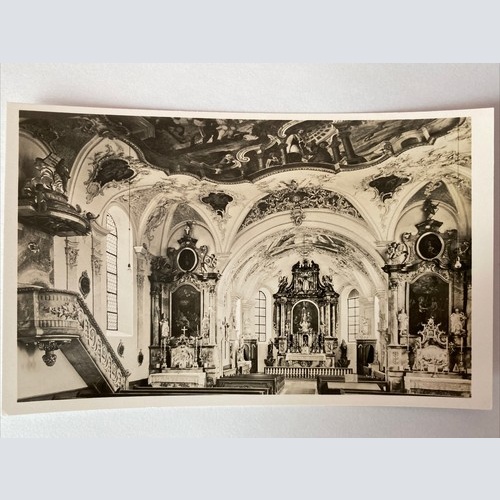 Postkarte Katholische Kirche innen 400573 AH F