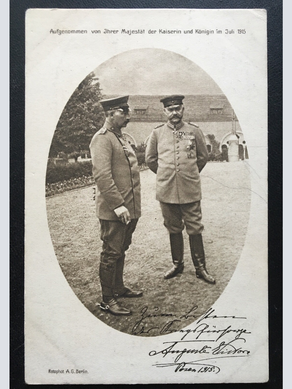 Kaiser Wilhelm II. & v. Hindenburg - Posen Soldaten Militär Krieg 400607 TH SH1
