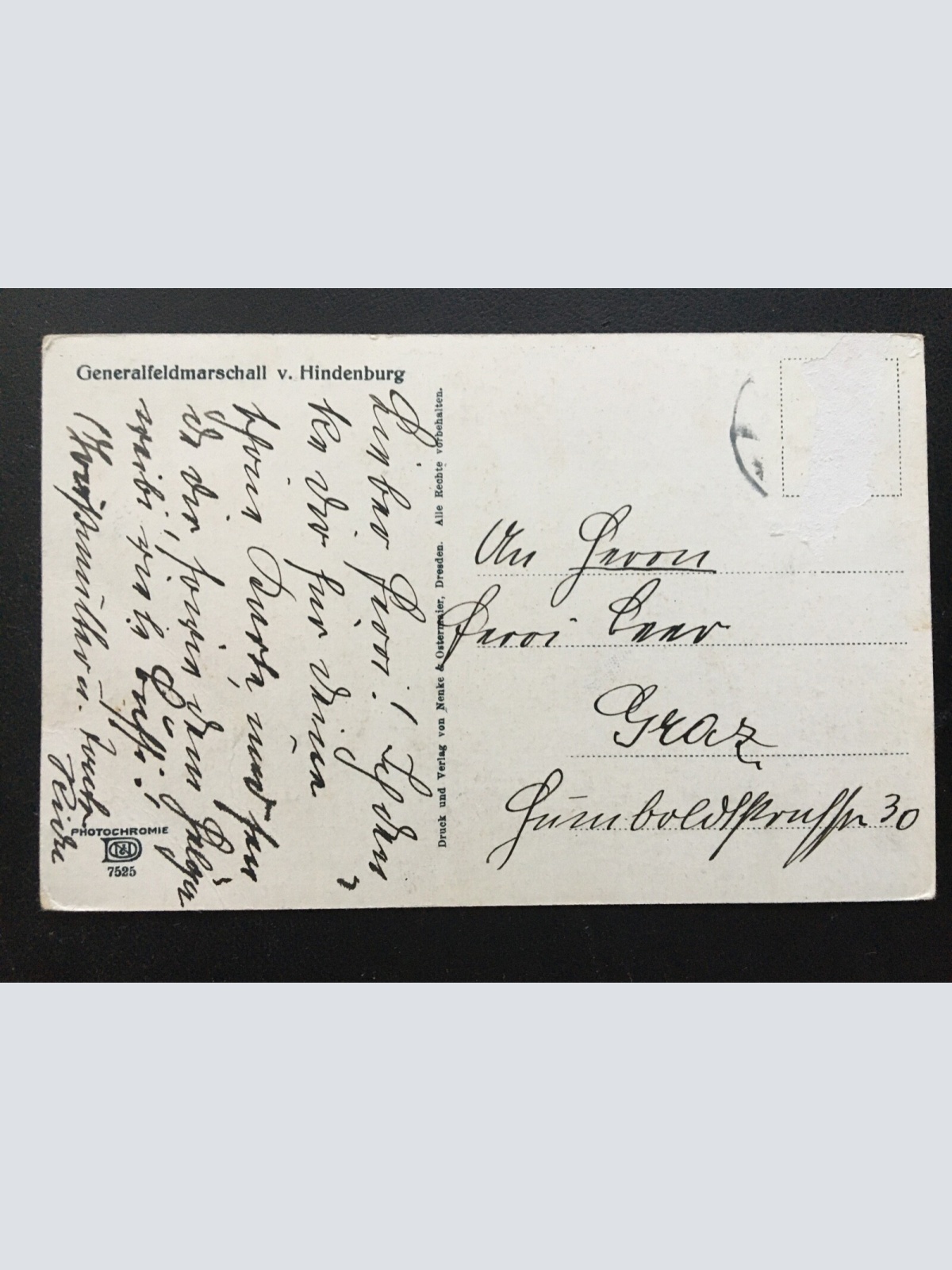 Generalfeldmarschall v. Hindenburg Porträt Soldaten Militär Krieg 400621 TH SH1