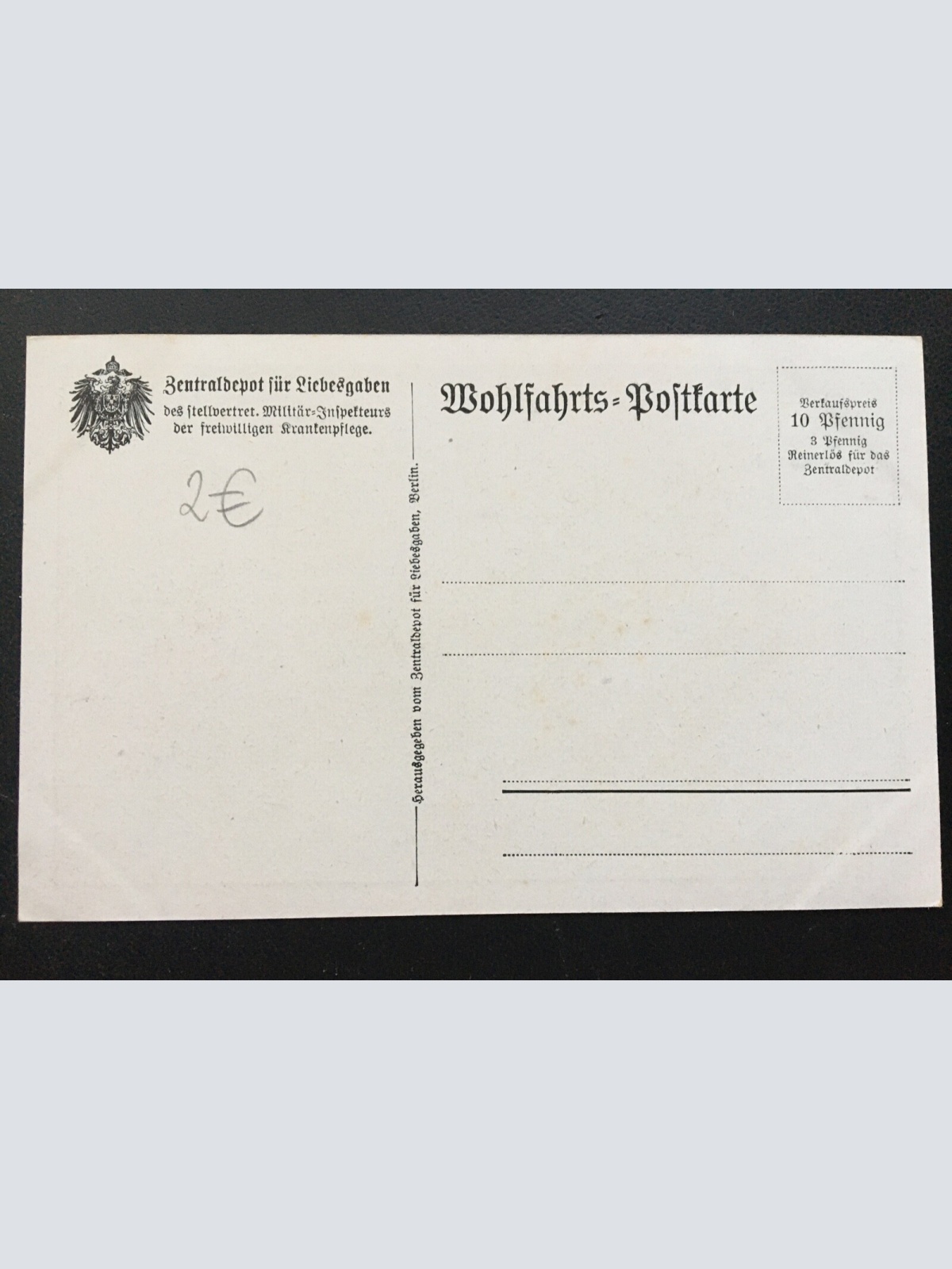 General d. Artillerie v. Gallwitz - Porträt Soldaten Militär Krieg 400622 TH SH1