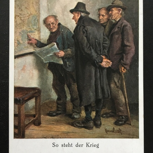 So steht der Krieg - Männer mit Landkarte - Soldaten Militär Krieg 400650 TH A