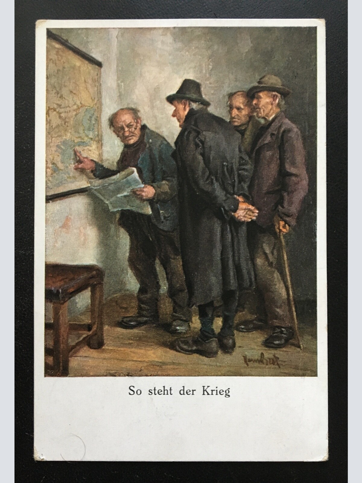 So steht der Krieg - Männer mit Landkarte - Soldaten Militär Krieg 400650 TH A