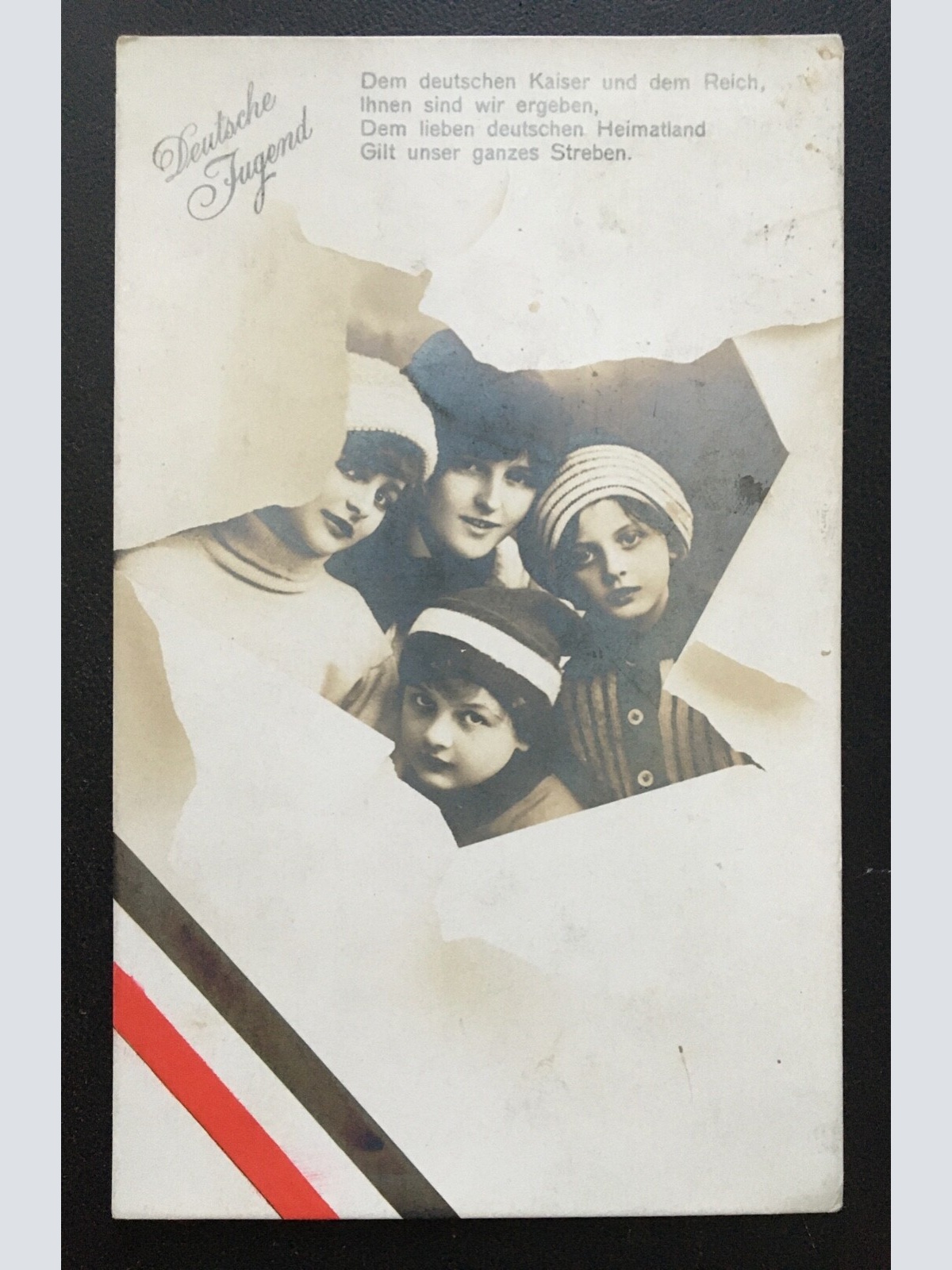 Deutsche Jugend - Kindergruppe - Kaiser Soldaten Militär Krieg 400658 TH
