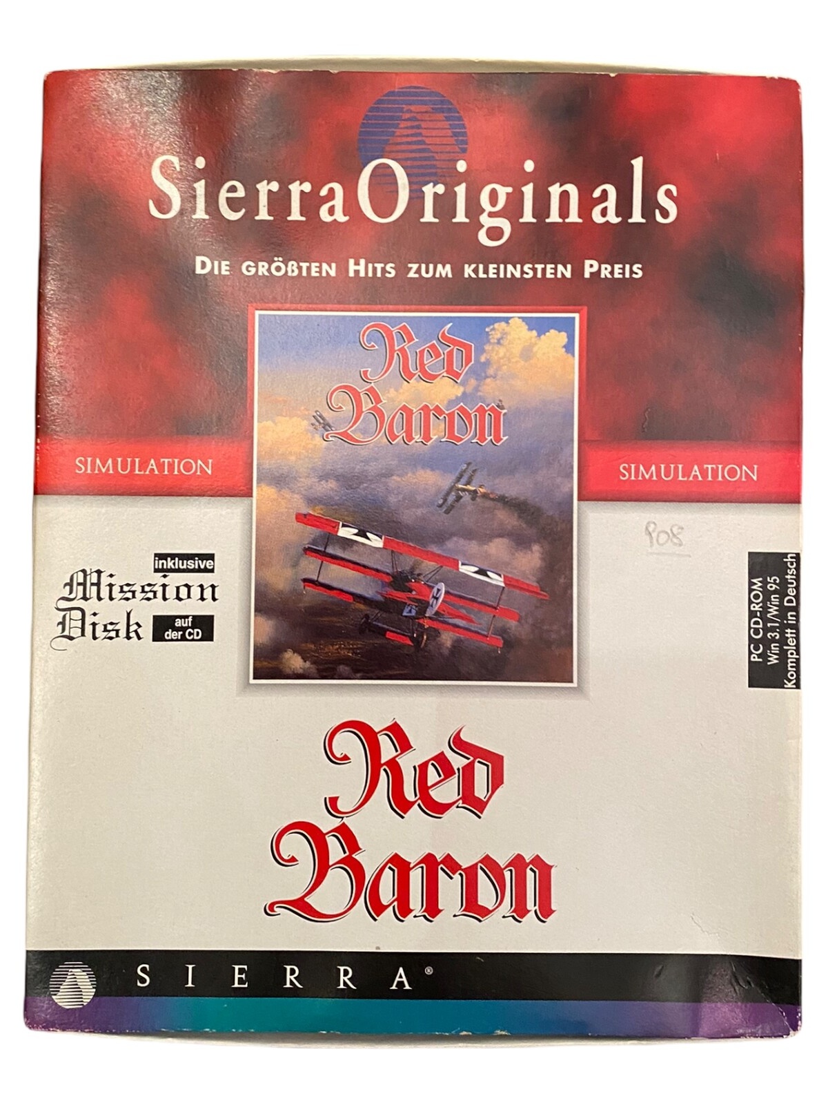908 Sierra Originals EIN HISTORISCHER FLUGSIMULATOR DER EXTRA KLASSE Red Baron