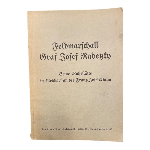 1452 Paul Kaltschmid FELDMARSCHALL GRAF JOSEF RADEZKY