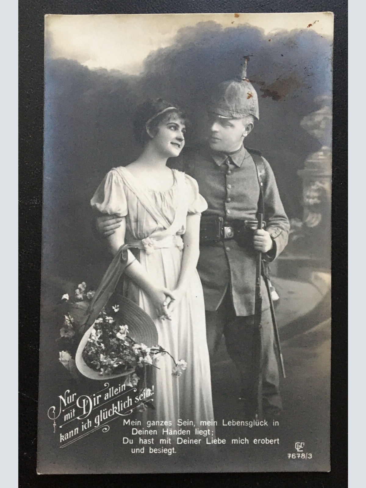 Nur mit Dir Allein... - Soldat mit Frau - Militär Krieg 400668 TH