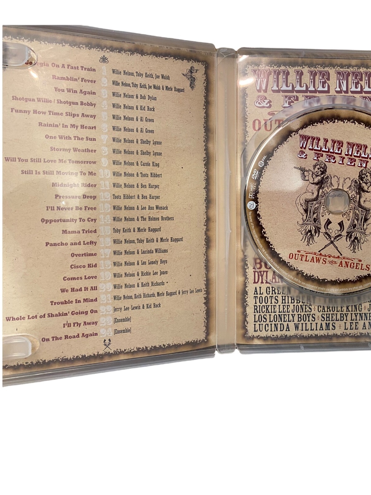 1489 Taurus Productions WILLIE NELSON & FRIENDS - OUTLAWS ANGELS HC