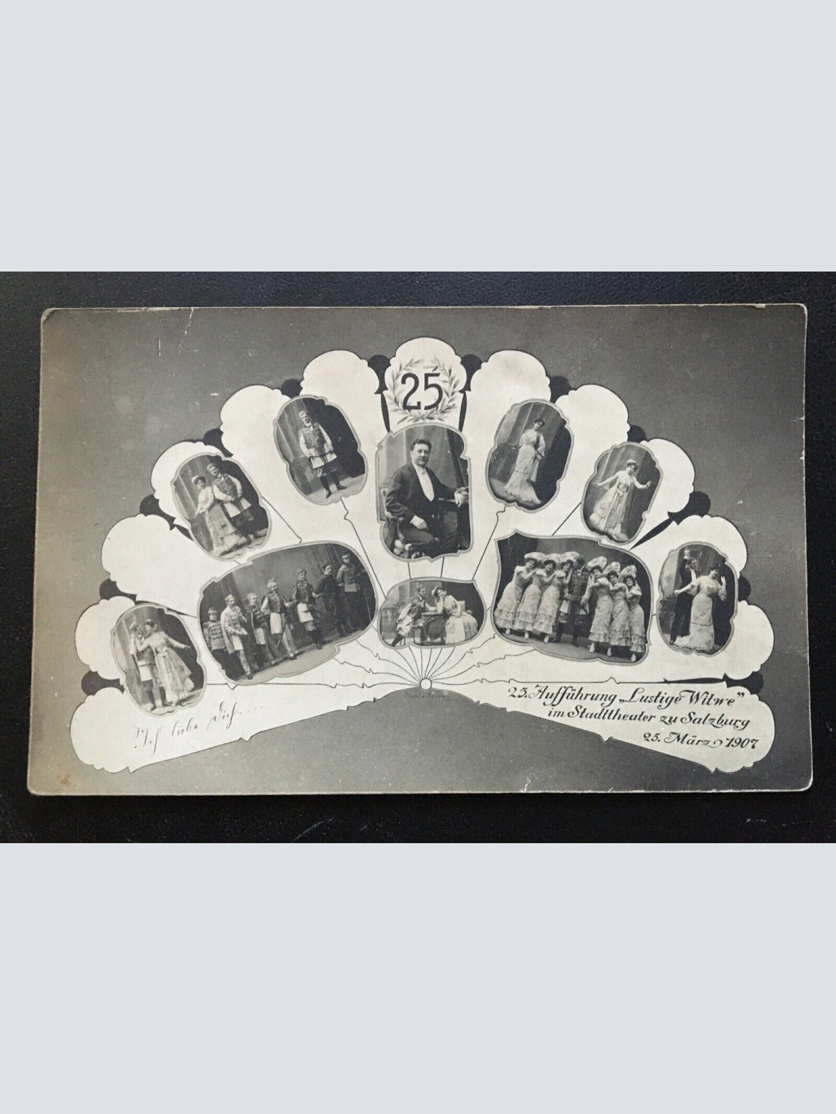 25. Aufführung "Lustige Witwe" - Stadttheater Salzburg 1907 Collage 400677 TH