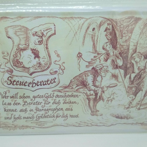 Nostalgie Vintage Retro Blechschild Spruch Steuerberater 30x20 cm 60235