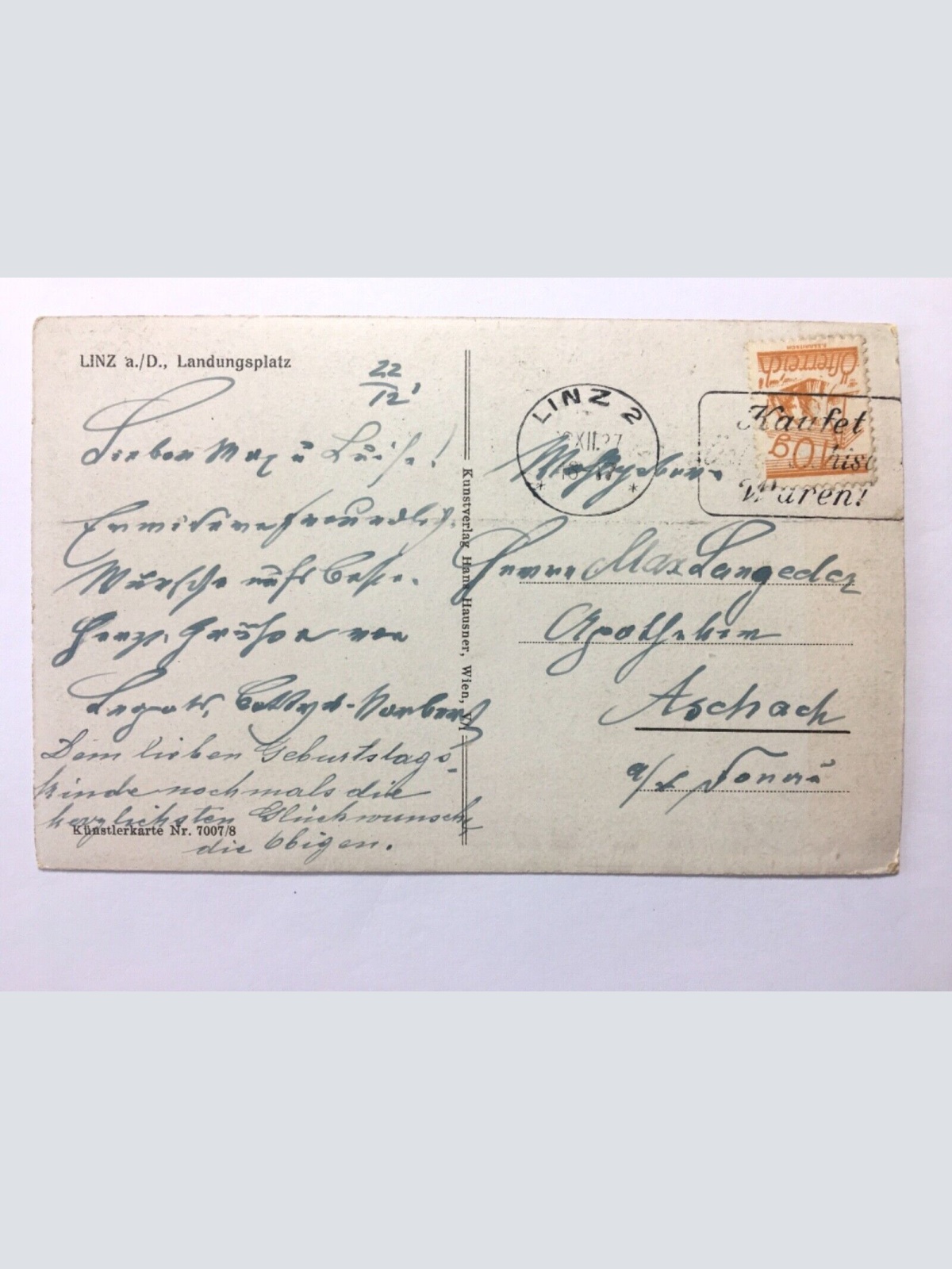 Linz an der Donau - Landungsplatz 40148 TH ShOÖ