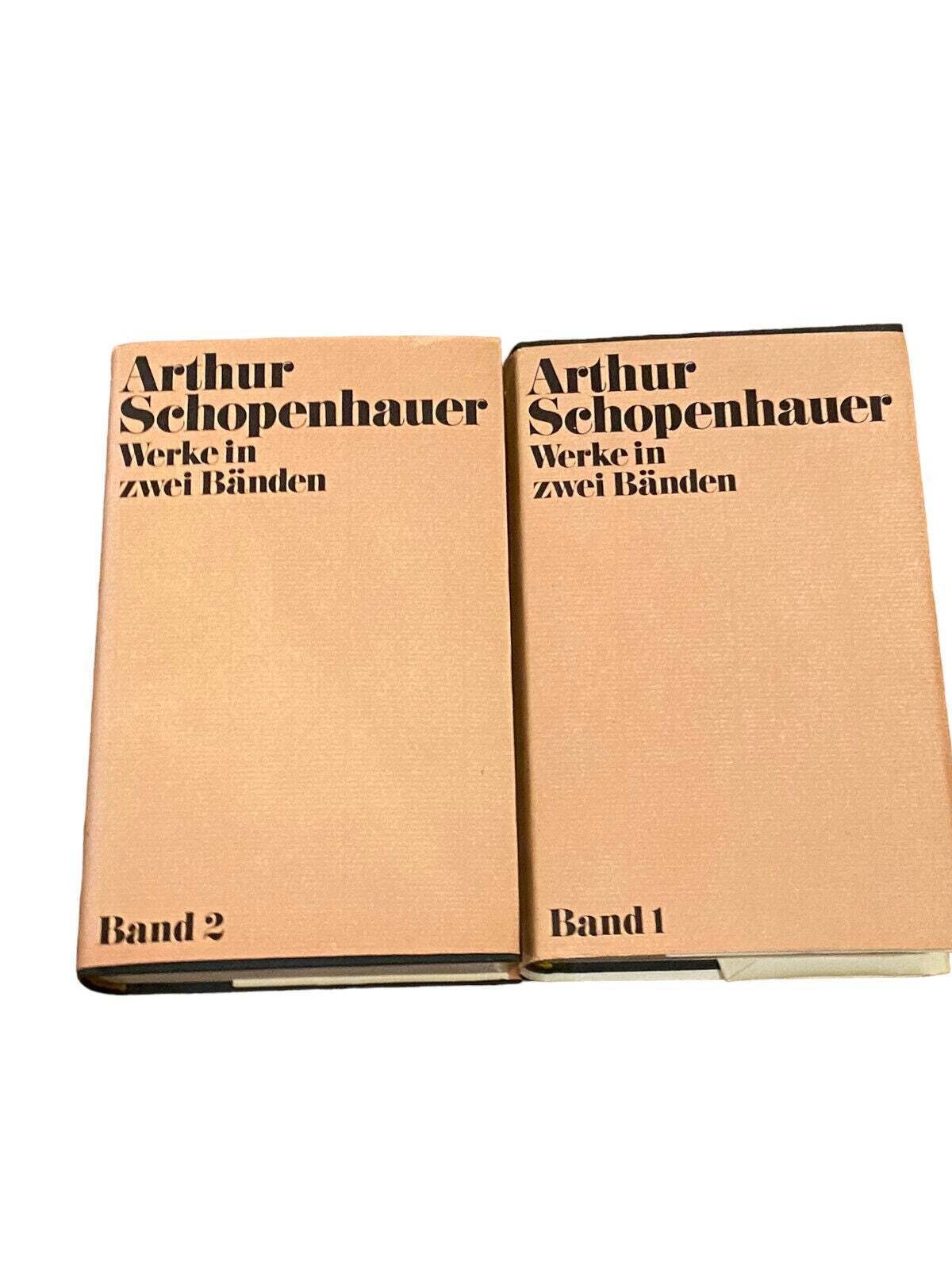 2586 Schopenhauer: WERKE IN ZWEI BÄNDEN, BAND 1 UND 2 HC 2 Bde