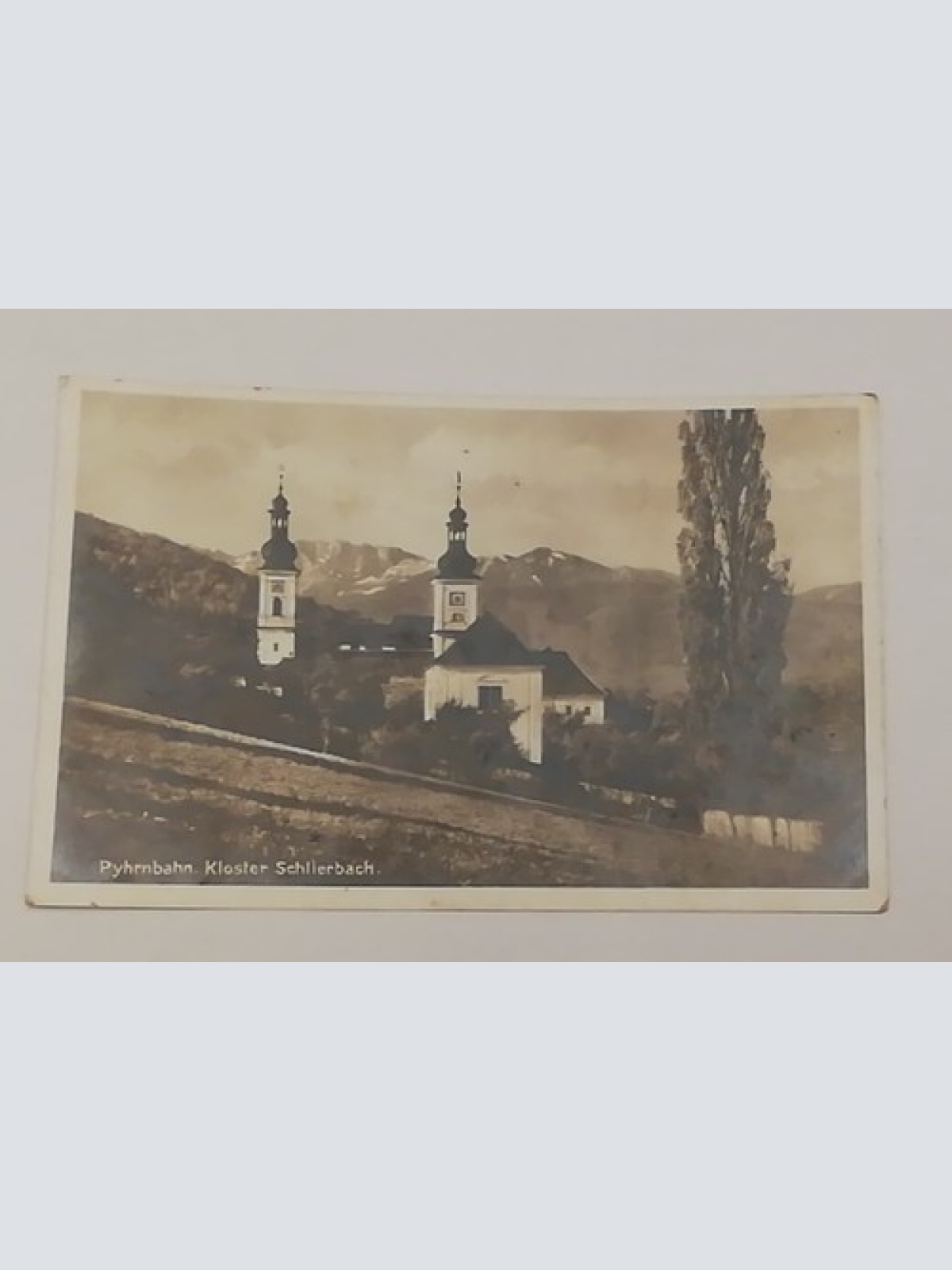 Oberösterreich Pyhrnbahn Kloster Schlierbach Kirche Hang Pappel 600712A tl