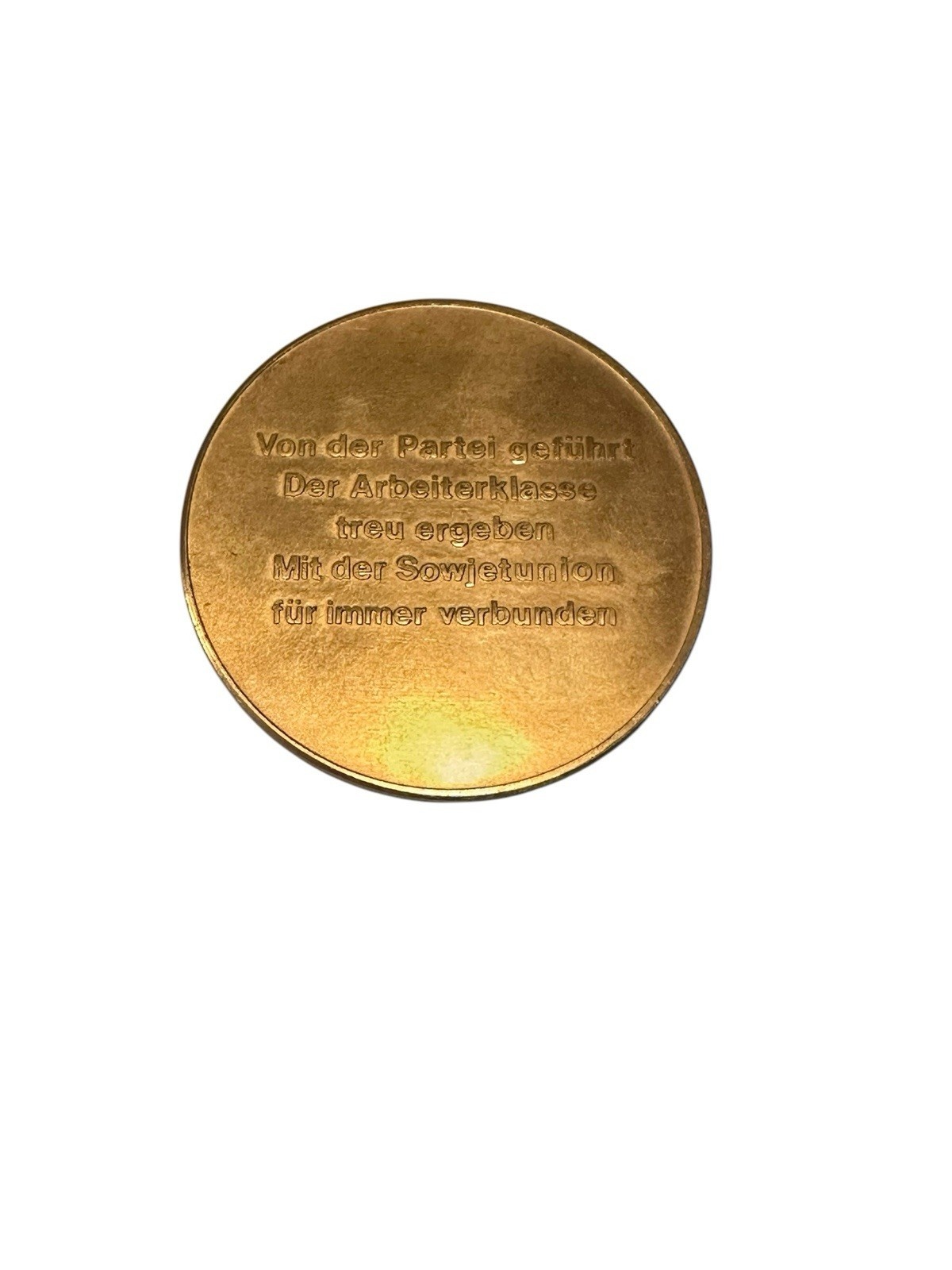 DDR Medaille für den Schutz der Arbeiter und Bauernmacht Goldfarben P7