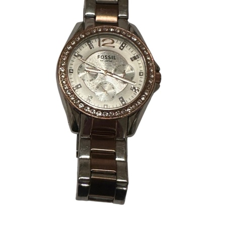 Fossil ES2787 251104 Damen Edelstahl  Armbanduhr neue Batterie P5