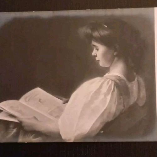 Salon De 1908 Frau Mit Buch 50020 gr I