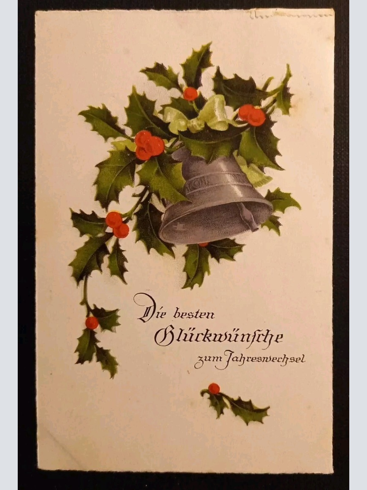 Glückwünsche Zum Jahreswechsel Efeu Mit Glocke 165920 gr I