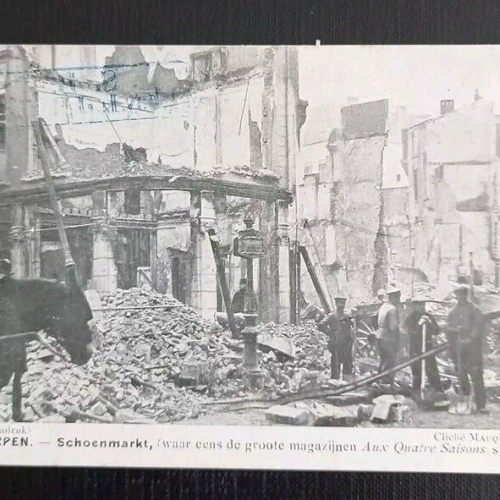 Antwerpen Schoenmarkt Zerstörung 410717 gr I