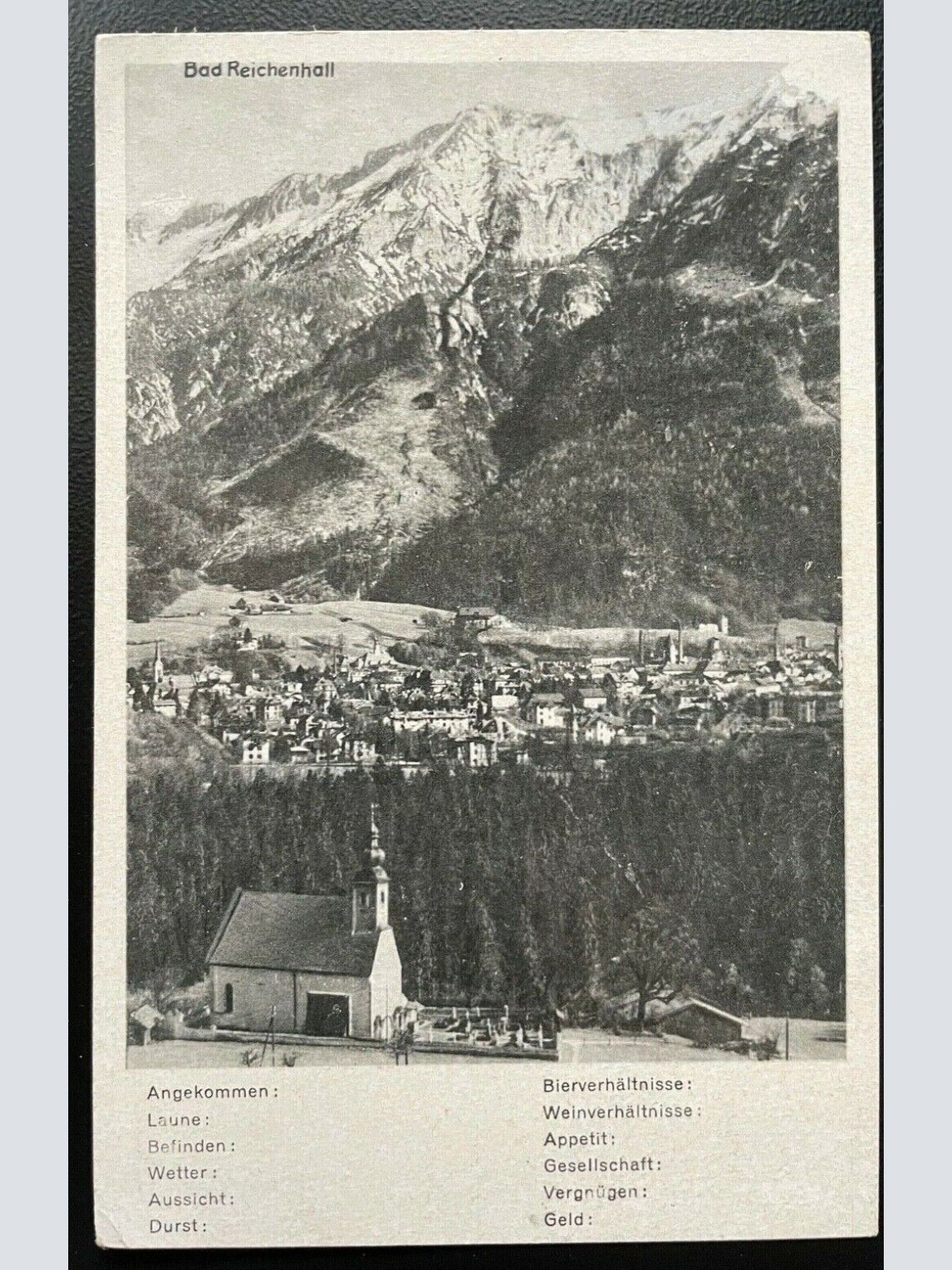 Bad Reichenhall Stadt Kirche Berg Gebirge Checkliste Bayern Deutschland 400581TH