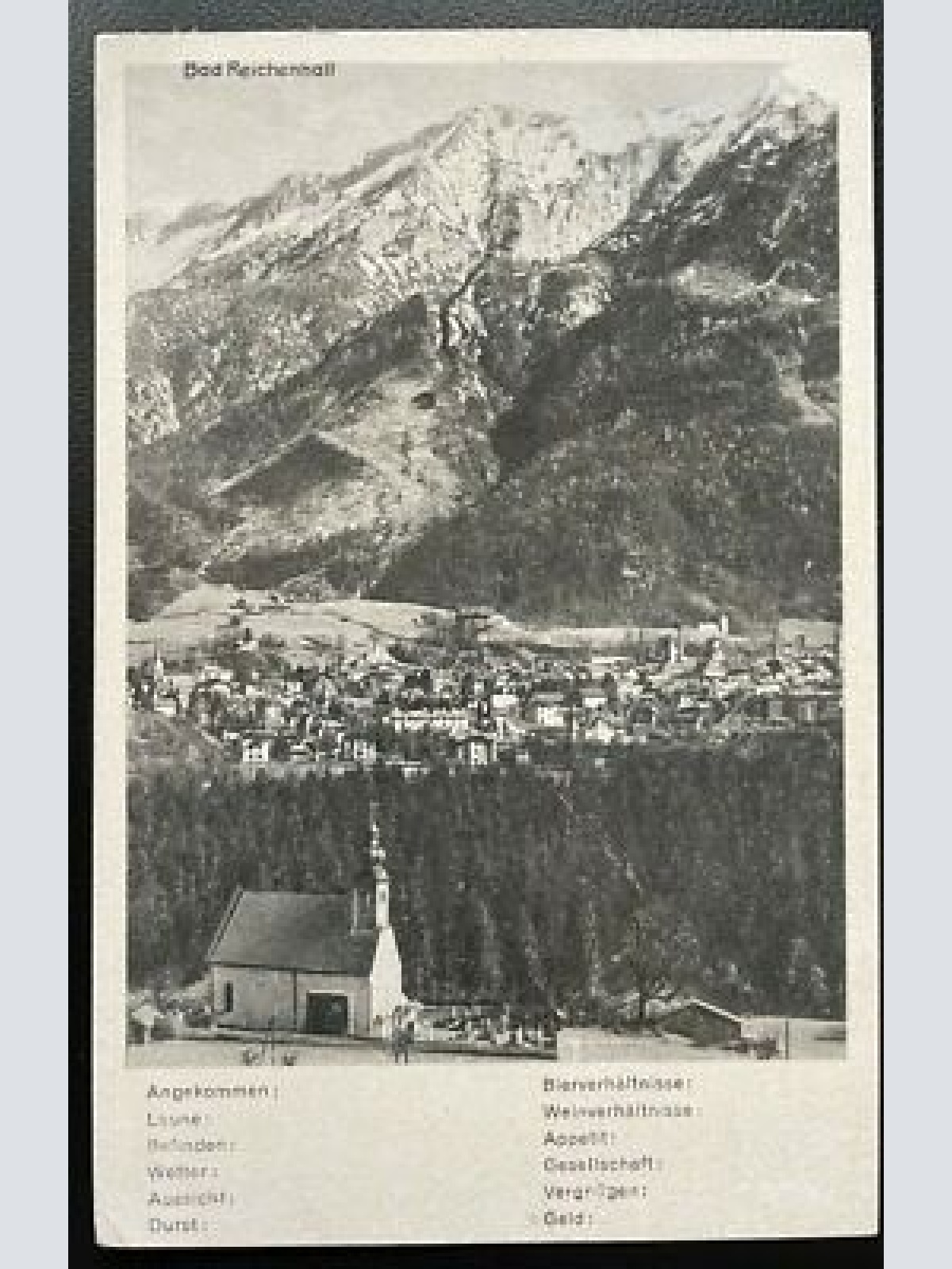 Bad Reichenhall Stadt Kirche Berg Gebirge Checkliste Bayern Deutschland 400581TH